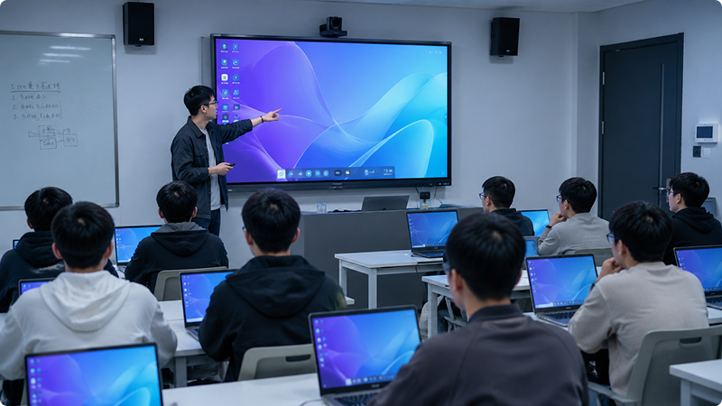 学员通过极目桌面进入云端 Linux 实验环境